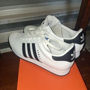 Adidas Samoa White and Black Men's Shoes